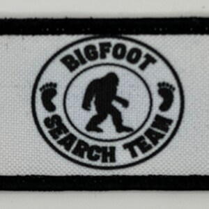 Bigfoot Search Team Patch, Hook Backing, Poly Twill (2x3")