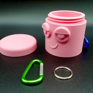 Contenedor de almacenamiento Chill Buddy: tu compañero de viaje definitivo. Recipiente de almacenamiento giratorio con llavero para disfrutar en cualquier lugar.