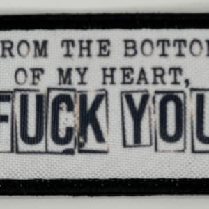 Från djupet av mitt hjärta, knulla dig Patch, krokbakgrund