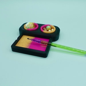 Dab Pad Mini Silicone Mat Set | Terp Pearl, Marble, Slurper Organizer | Tool Holder Concentrate Catcher | 3D Printed | Custom Color
