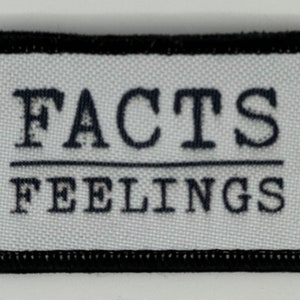 Facts Over Feelings Patch, Hook Backing Morale Patch