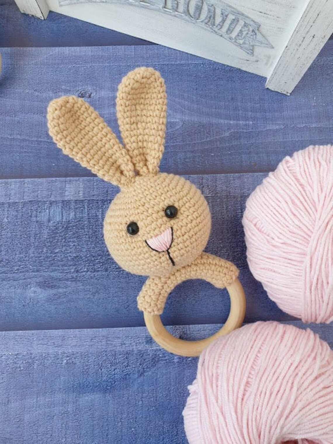 Hase Rassel Kindergarten erstes Spielzeug. Neutrale Farbe | Etsy