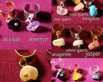 Gemstone Ear Cuffs