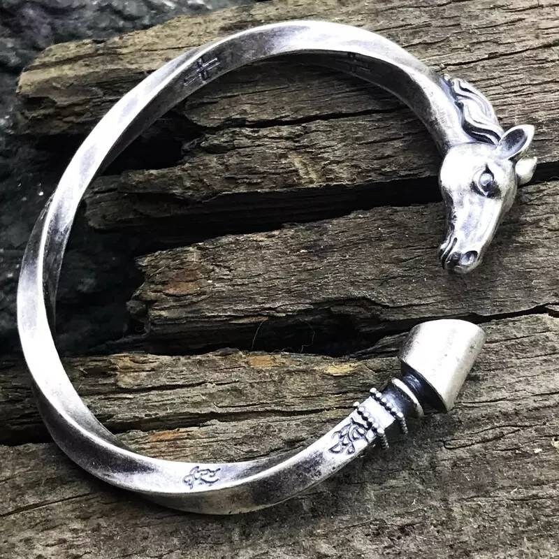 Horse Bracelet Horse Cuff Bracelet Silver Horse Hoof Etsy