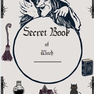 Printable Witch Journal Pages / Printable Vintage Witch Papers | Etsy