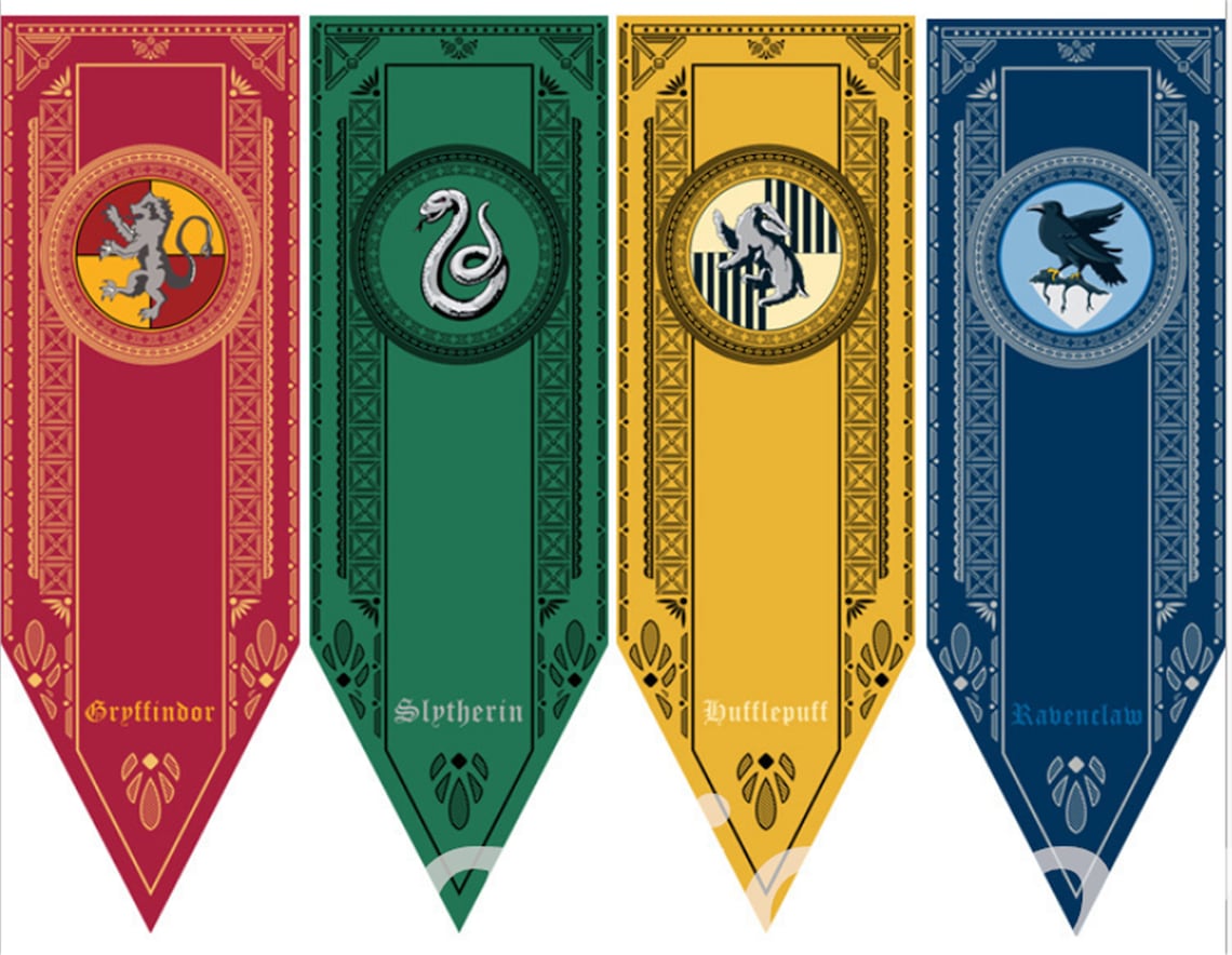 Harry Potter 75 125cm bandera de cola de golondrina Etsy