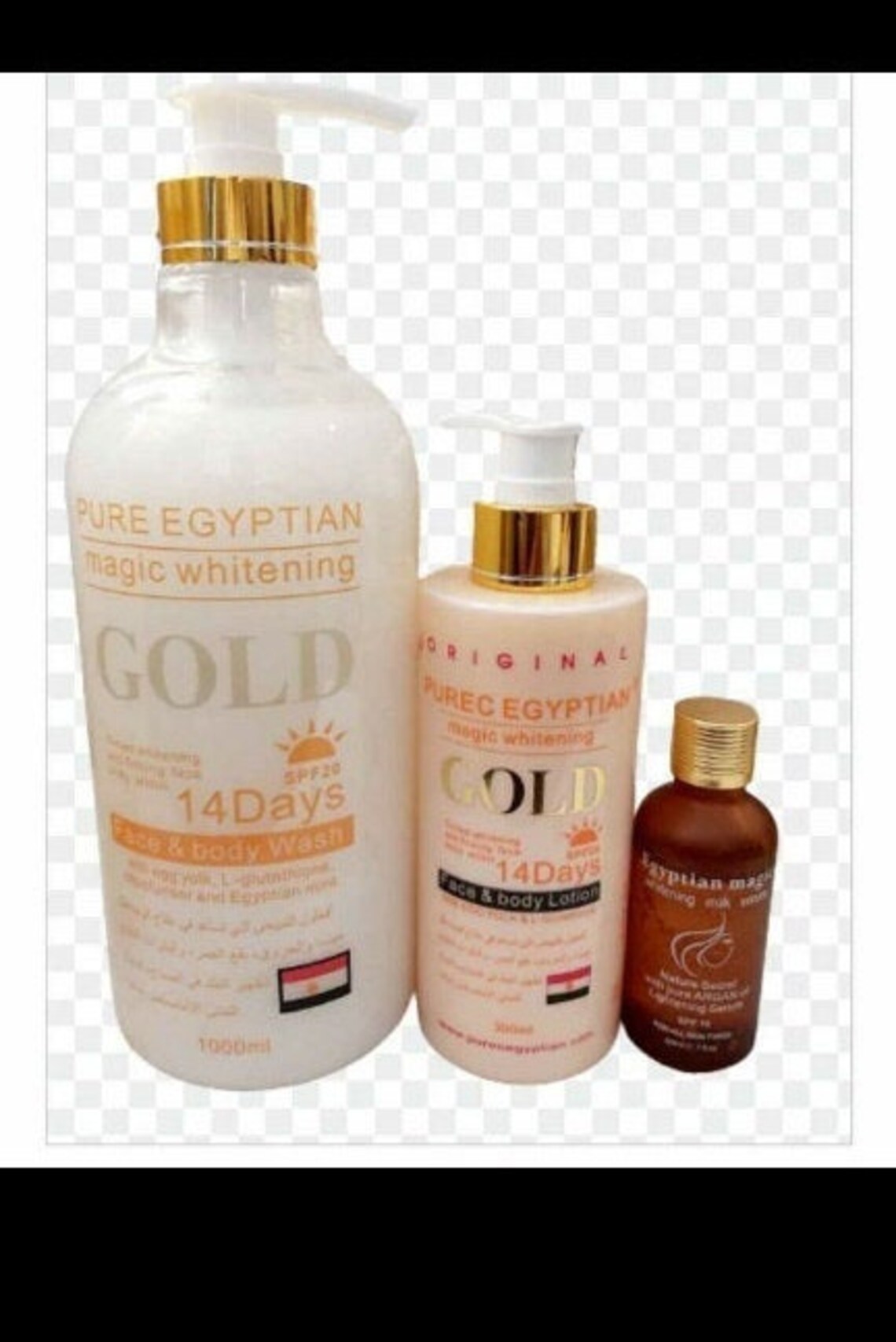 Pure Egyptian Gold Whitening Face & Body Lotion Serum and Etsy