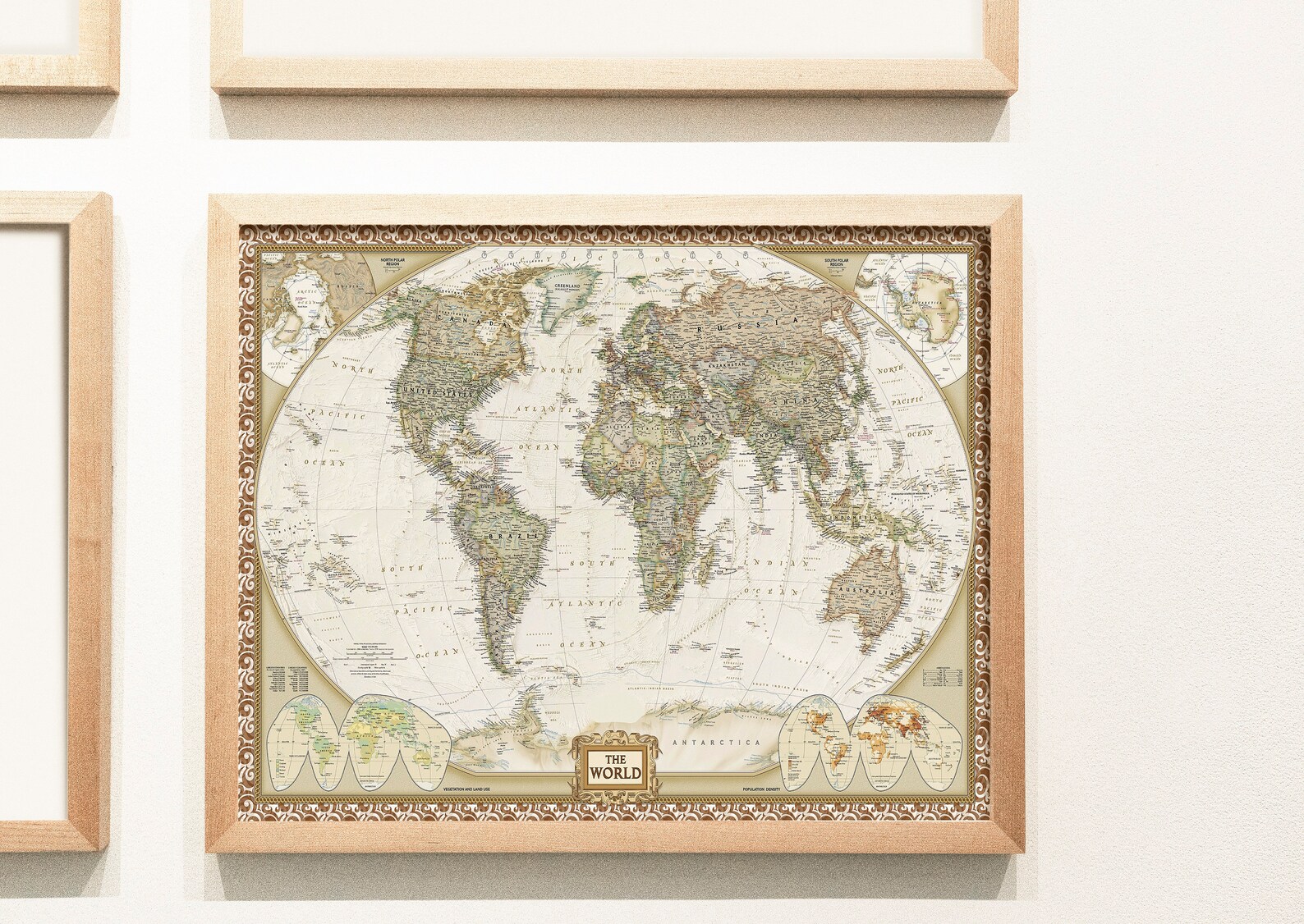 Political World Map Print Political Map of the World Poster World Map ...