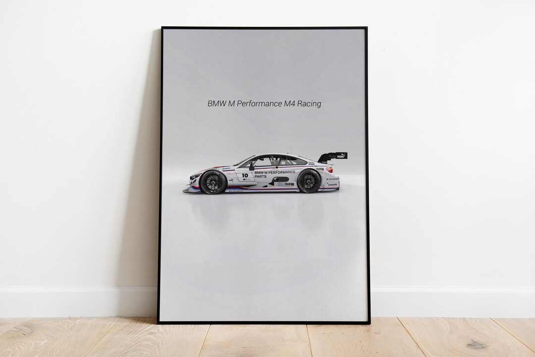 BMW M4 Racing Car Poster: Supercar Wall Art (digital File) - Etsy