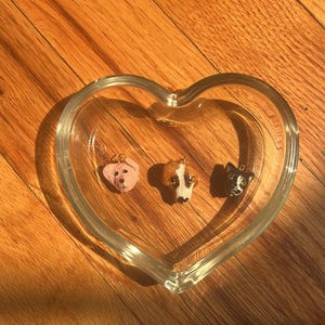 Custom Pet Portrait Charm: Hand-Painted Clay Necklace