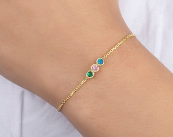 Handmade Birthstone Bracelet: Personalized Gemstone Jewelry Gift