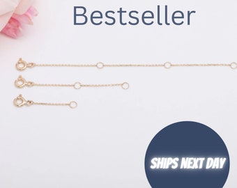 Adjustable 14K Gold & Sterling Silver Chain Extender – Adjustable  Elegant
