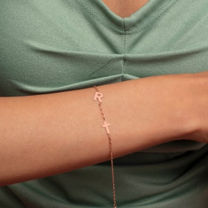 Personalized Name Bracelet with Custom Initial in 14K Gold Filled | Meaningful Jewelry Gift for Mom, Daughter, Family Keepsake