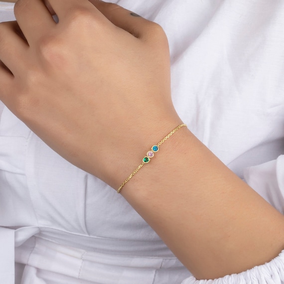 Handmade Birthstone Bracelet: Personalized Gemstone Jewelry Gift