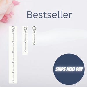 Extensor de cadena ajustable de oro y plata de ley – Elegante y ajustable imagen 4
