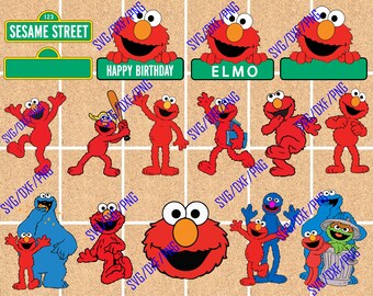 elmo karten etsy