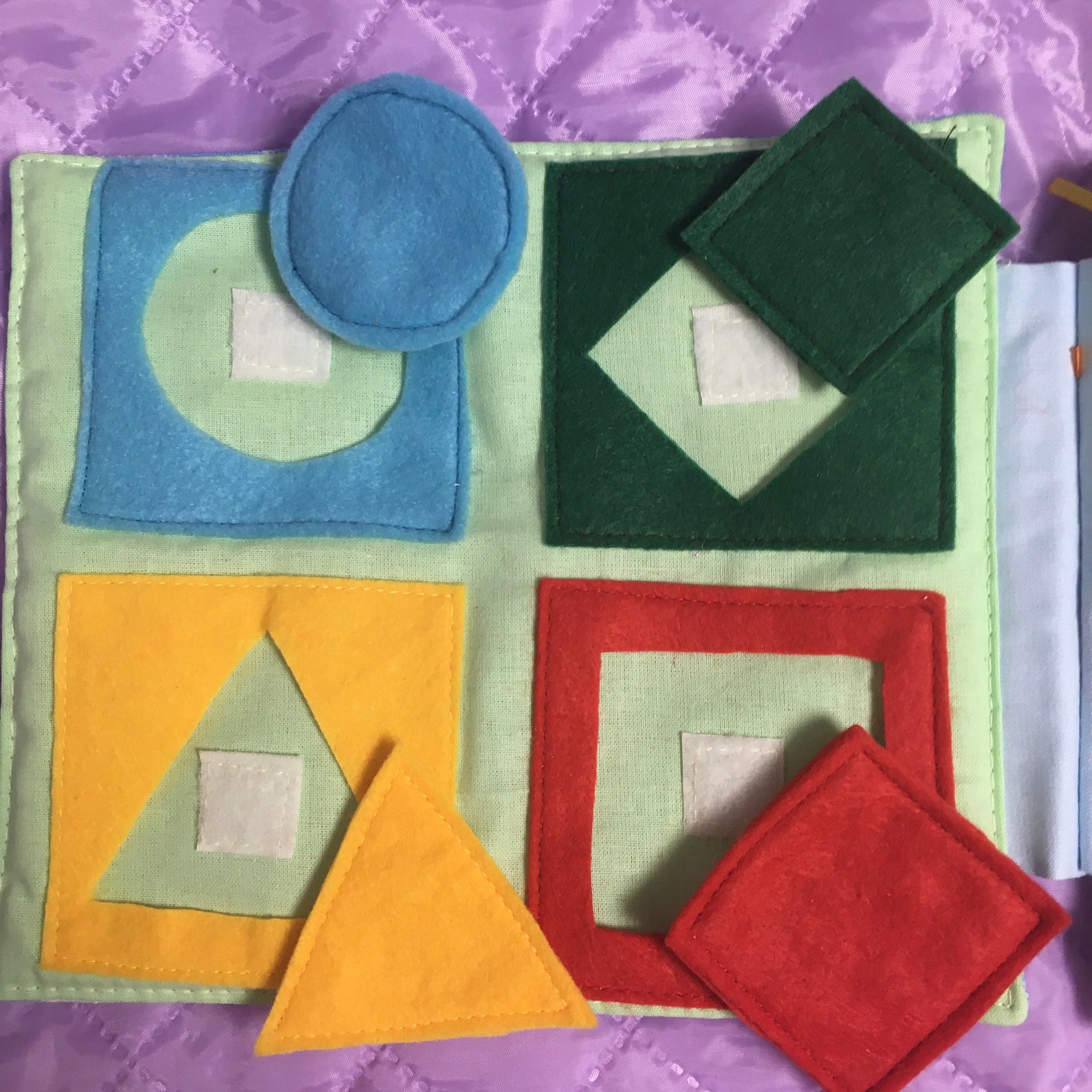 Sensory Educational Toy for Kids 14 years old Fabric Etsy