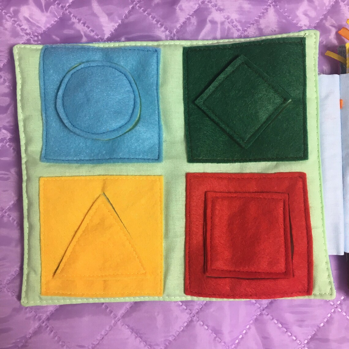 Sensory Educational Toy for Kids 14 years old Fabric Etsy