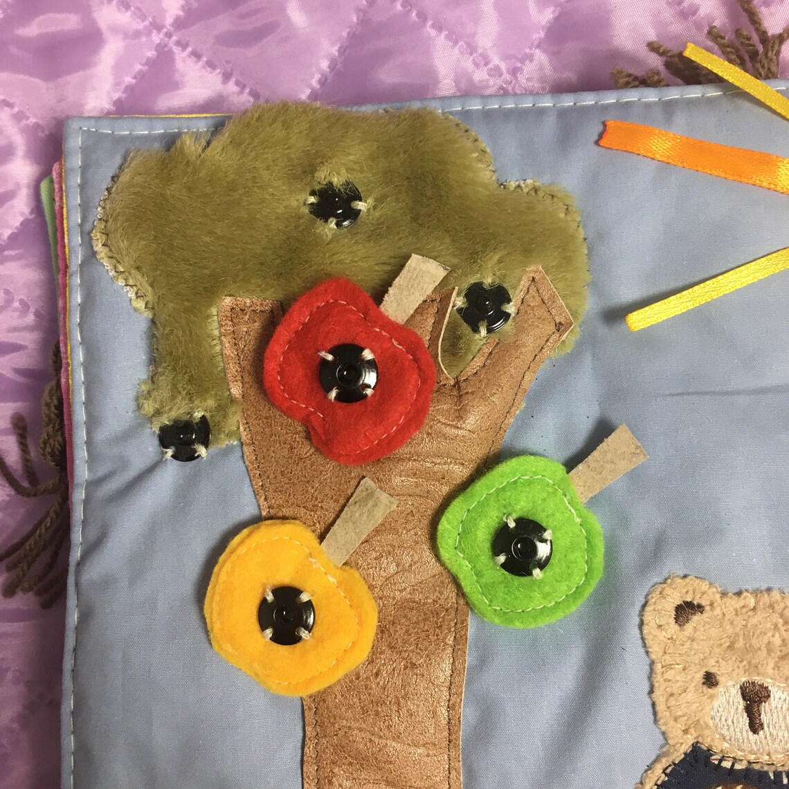 Sensory Educational Toy for Kids 14 years old Fabric Etsy