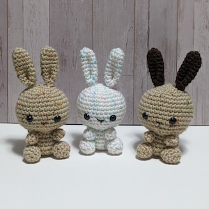 Little Bunny, Up Ears - Crochet Amigurumi | Keychain option