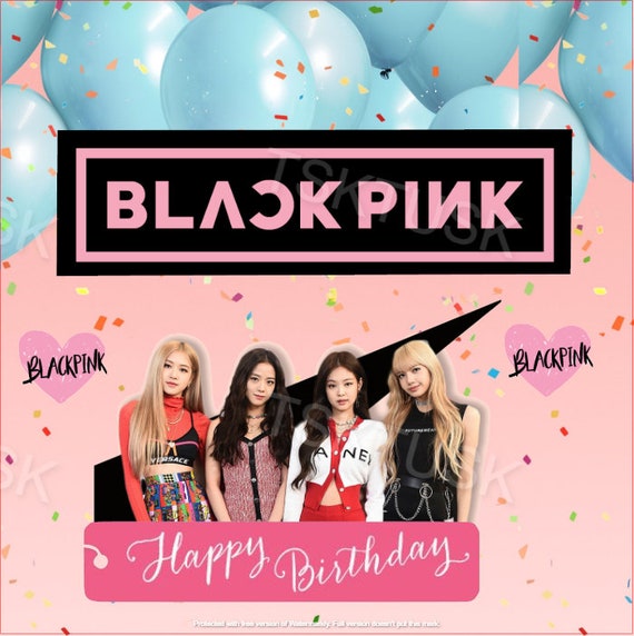 digital blackpink cake topper etsy