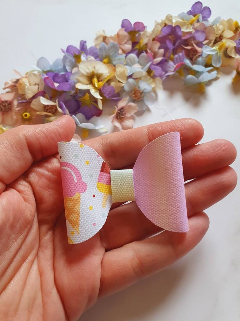 Crocodile clip Ice lolly Summer. Summer Gift Ice cream hair bow