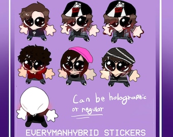 EverymanHYBRID/EMH Holographic/Regular Stickers 1.5 inches !! READ DESCRIPTION !!