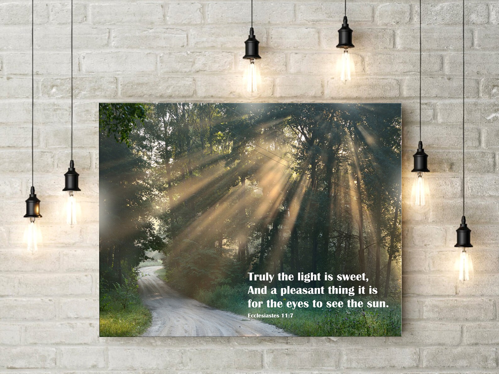 Ecclesiastes 11:7 Print Bible verse print Bible verse | Etsy