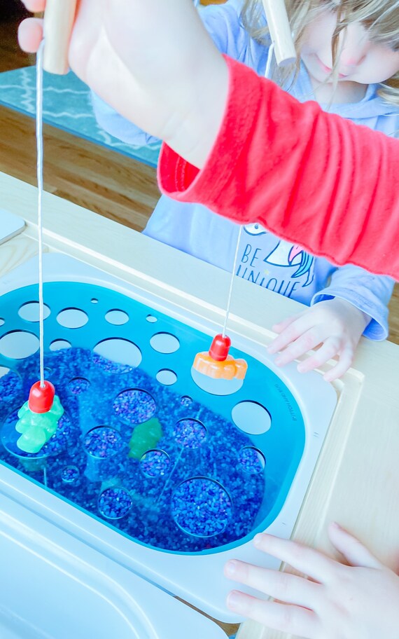 Spider web insert for small trofast tub of Flisat table waldorf