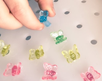 Acrylic Butterfly Pegs for multifunctional pegboard of Flisat table trofast bins montessori waldorf toddler activity