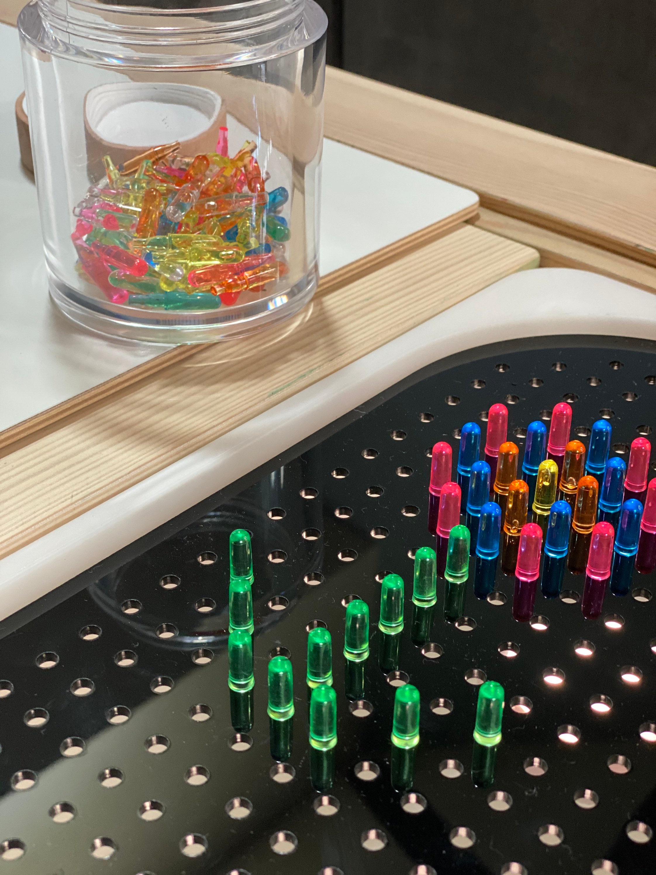 Large Light Peg Board for Large Trofast Tub of Flisat Table Etsy