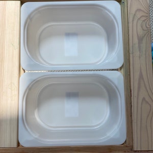 Add on Trofast bins for Flisat Table sensory bin