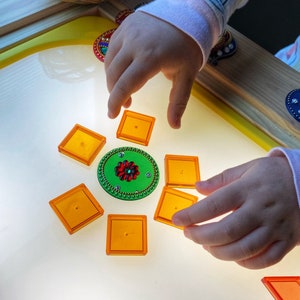 Light Board for Trofast bin of Flisat table for Montessori waldorf toys toddler activities  sensory