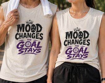 Unisex Fitness Goals Motivation Tank, Workout Inspiration Muscle Tank | Consistency, Runner Goal