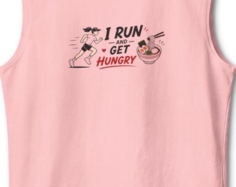 Food Lover Graphic Tank Top | Runner Women Funny Running Outfit