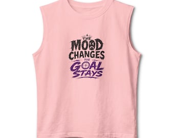 Unisex Fitness Goals Motivation Tank, Workout Inspiration Muscle Tank | Consistency, Runner Goal