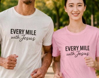 Jesus Runner T-Shirt | Race Day Religious Running Tee