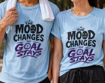 Unisex Running Motivation Tee , Goals, Target, Go Fitness Inspiration Shirt