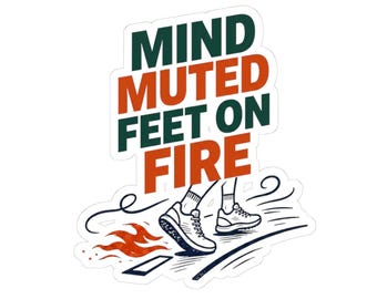 Runner Motivational Running Sticker | Kiss-Cut Sticker