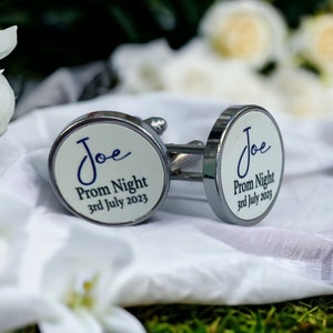 Personalised cufflinks, prom gift for him,  prom gift, wedding gift, groom gift, best man gift, cufflinks