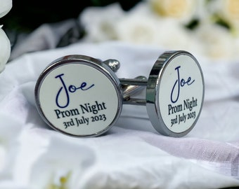 Personalised cufflinks, prom gift for him,  prom gift, wedding gift, groom gift, best man gift, cufflinks