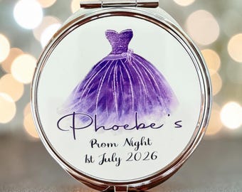 Personalised Prom Night Compact Mirror