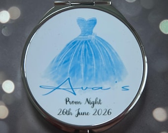 Personalised Prom Night Compact Mirror