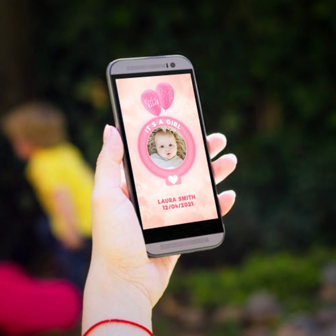 Baby Birth Announcement Instagram Story Template Etsy