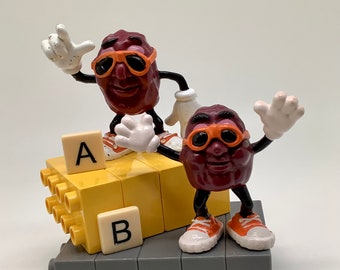 California Raisin Figurines/Ben Indasun Bendee's California Raisin Toys/Hardee's First Issue Ben Indasun/1987 Applause California Raisins/