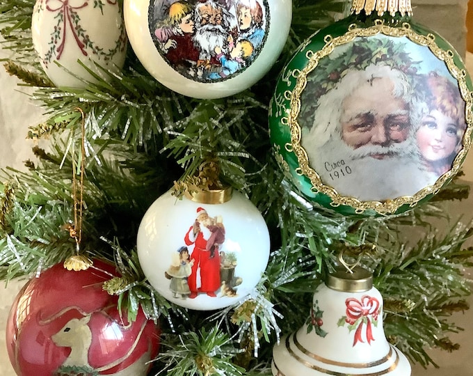 Gingerbread Christmas Ornaments / Set 3 Ornaments / Vintage Gingerbread