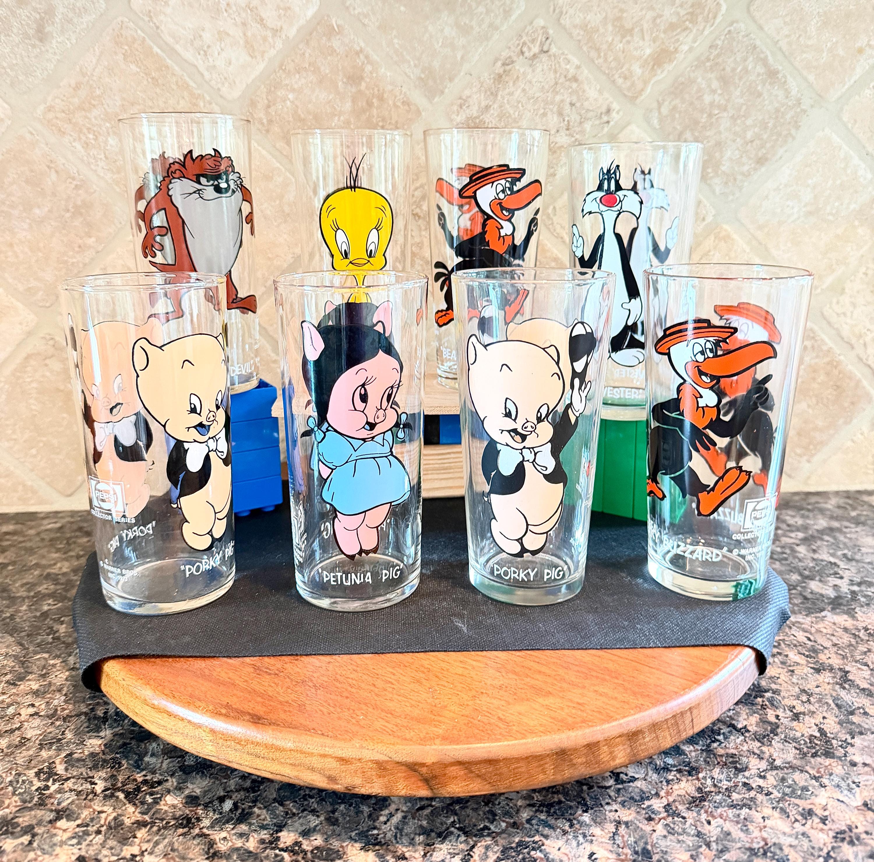 Vintage Looney Tunes Pepsi Glasses: 1973 Collector's Series Warner
