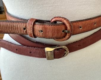 Vintage LAUREN Ralph Lauren Brown Genuine Italian Leather Belt Size M Vintage LAUREN Ralph Lauren Brown Genuine Italian Leather  main image 4