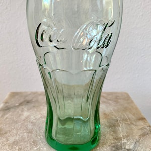 Vintage Libbey Coca-Cola Glasses/Retro Restaurant Green Glass Coca-Cola Tumbler Glasses/Collectible Coca-Cola Soda Glasses/Price per Glass image 5