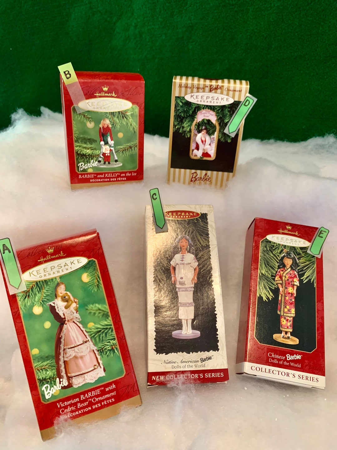 Hallmark Keepsake Barbie Ornaments/vintage Barbie Christmas Etsy